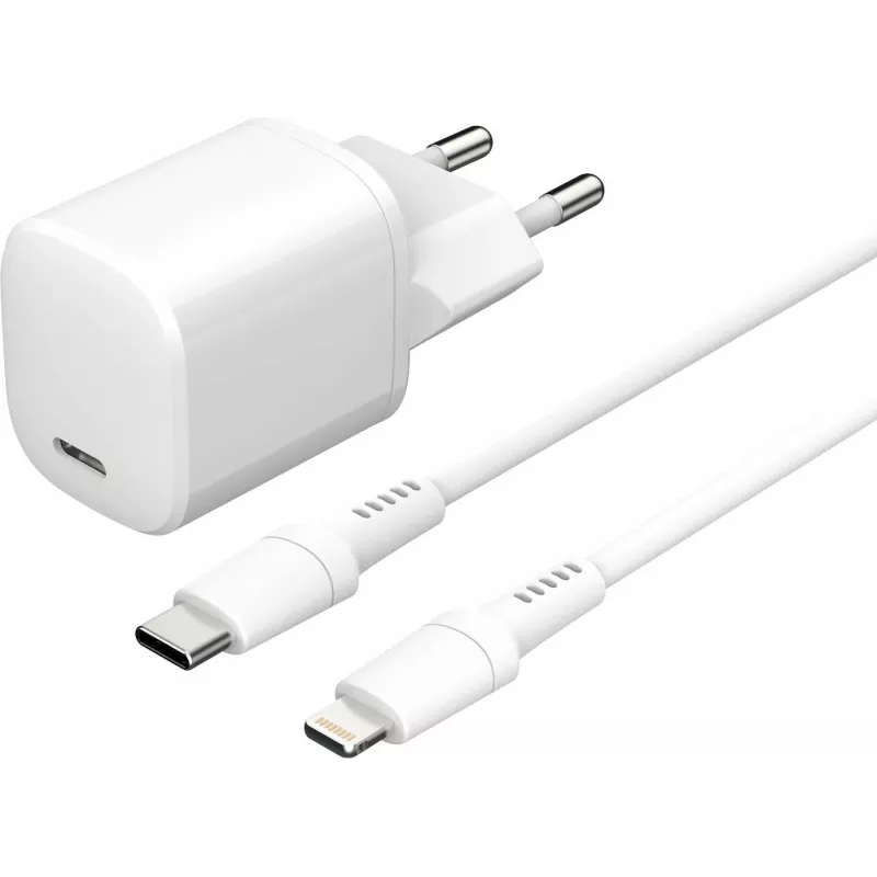 Ładowarka do urządzeń mobilnych eSTUFF ES637500 12V USB Type-C 1.5m Biała