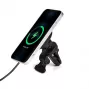 eSTUFF ES638130 ładowarka do urządzeń mobilnych Smartphone Aluminium Gniazdo zapalniczki samochodowej Ładowanie bezprzewodowe Szybkie ładowanie Samochodowa