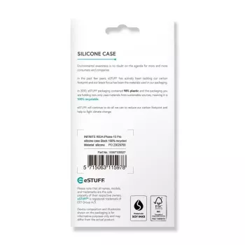 eSTUFF ES67120027 etui na telefon 15,5 cm (6,1 cala) pokrowiec Czarny