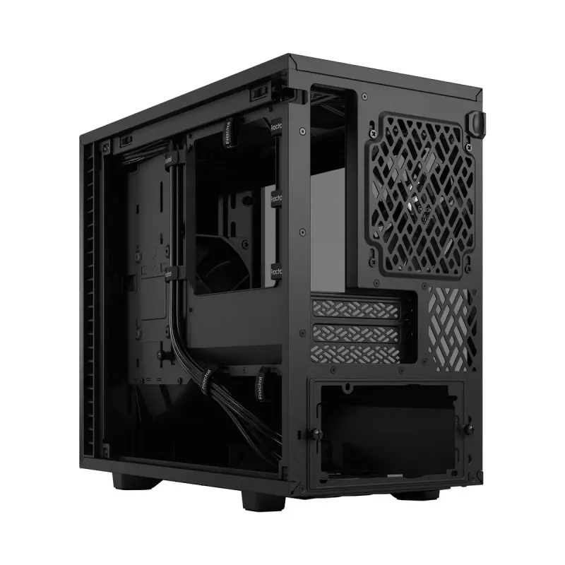 Obudowa PC Fractal Design Define 7 Nano Czarny — Mini-ITX/Mini-DTX, zasilacz ATX, szkło hartowane, 205×399×361 mm