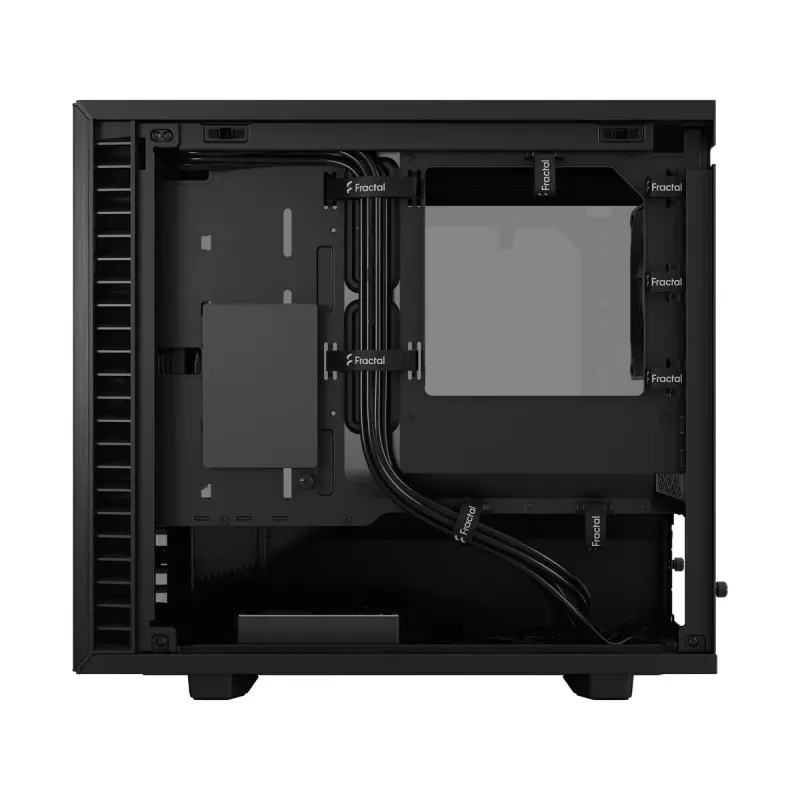 Obudowa PC Fractal Design Define 7 Nano Czarny — Mini-ITX/Mini-DTX, zasilacz ATX, szkło hartowane, 205×399×361 mm
