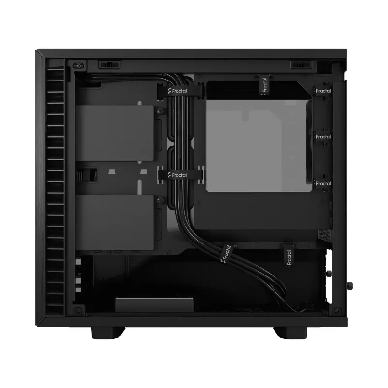 Obudowa PC Fractal Design Define 7 Nano Czarny — Mini-ITX/Mini-DTX, zasilacz ATX, szkło hartowane, 205×399×361 mm
