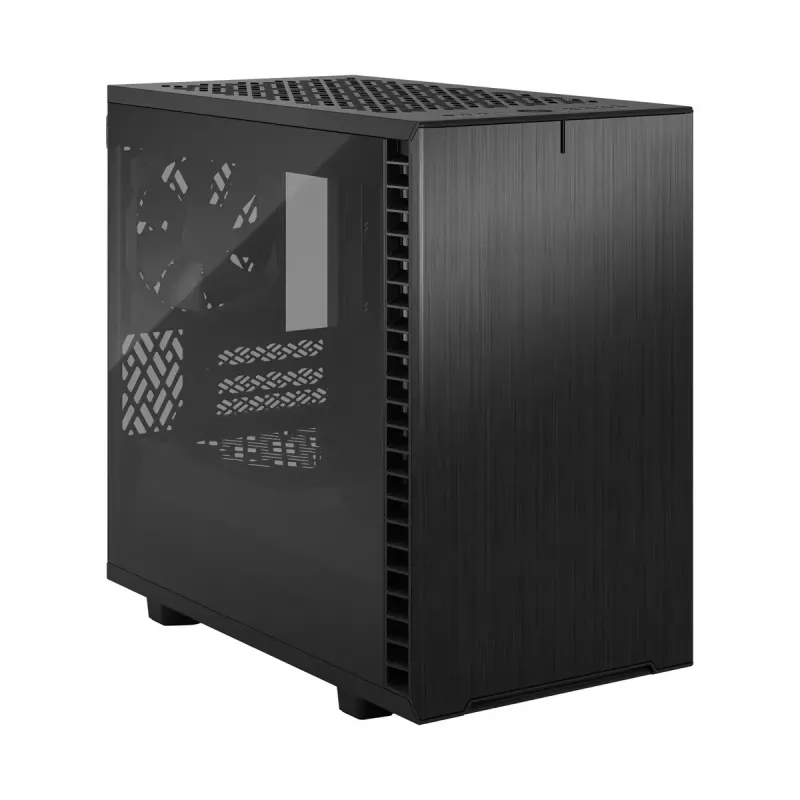 Obudowa PC Fractal Design Define 7 Nano Czarny — Mini-ITX/Mini-DTX, zasilacz ATX, szkło hartowane, 205×399×361 mm
