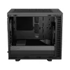 Obudowa PC Fractal Design Define 7 Nano Czarny — Mini-ITX/Mini-DTX, zasilacz ATX, szkło hartowane, 205×399×361 mm