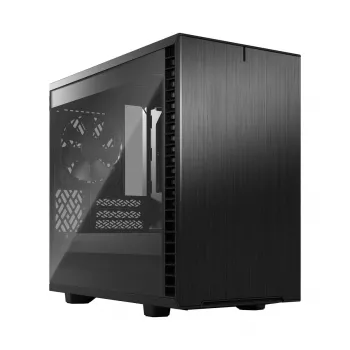 Obudowa PC Fractal Design Define 7 Nano Czarny — Mini-ITX/Mini-DTX, zasilacz ATX, szkło hartowane, 205×399×361 mm