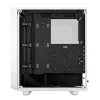 Obudowa PC Tower Fractal Design Meshify 2 Compact — Biała, obsługuje zasilacz ATX, 2x140mm przód, 1x120mm tył, napędy 2,5 cala/3,5 cala, 210×424×475 mm