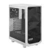 Obudowa PC Tower Fractal Design Meshify 2 Compact — Biała, obsługuje zasilacz ATX, 2x140mm przód, 1x120mm tył, napędy 2,5 cala/3,5 cala, 210×424×475 mm