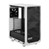 Obudowa PC Tower Fractal Design Meshify 2 Compact — Biała, obsługuje zasilacz ATX, 2x140mm przód, 1x120mm tył, napędy 2,5 cala/3,5 cala, 210×424×475 mm