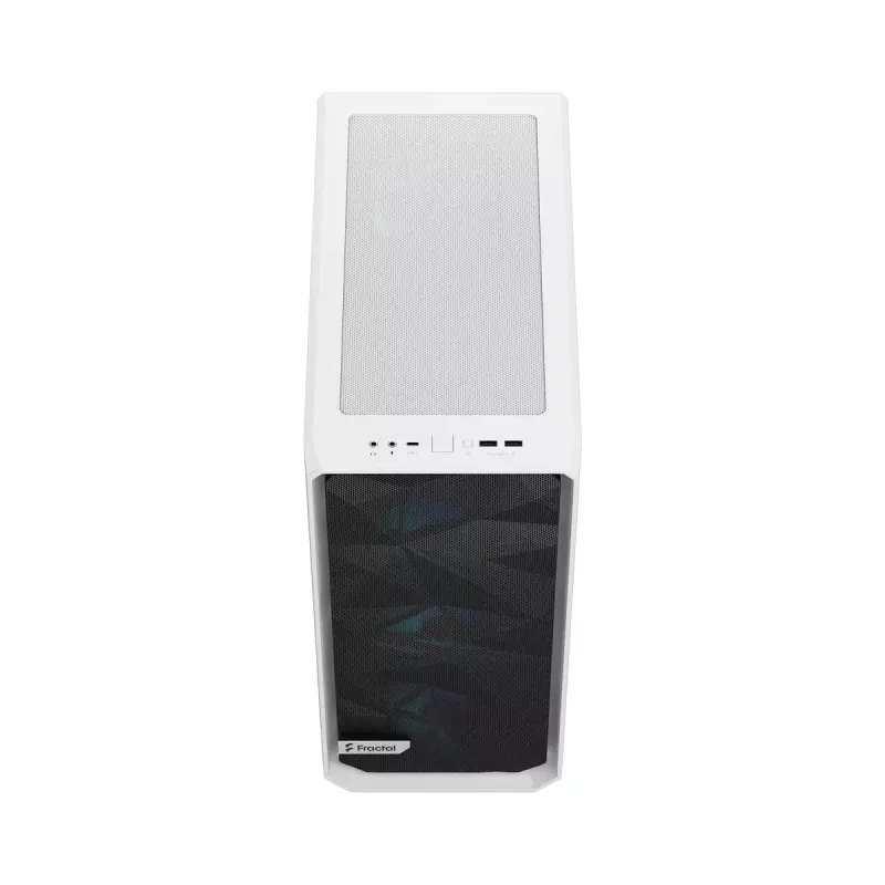 Obudowa PC Fractal Design Meshify 2 Compact RGB biały — ATX/microATX/Mini-ITX, obsługa 3x120 mm z przodu + 1x120 mm z tyłu, napędy 2,5 cala/3,5 cala