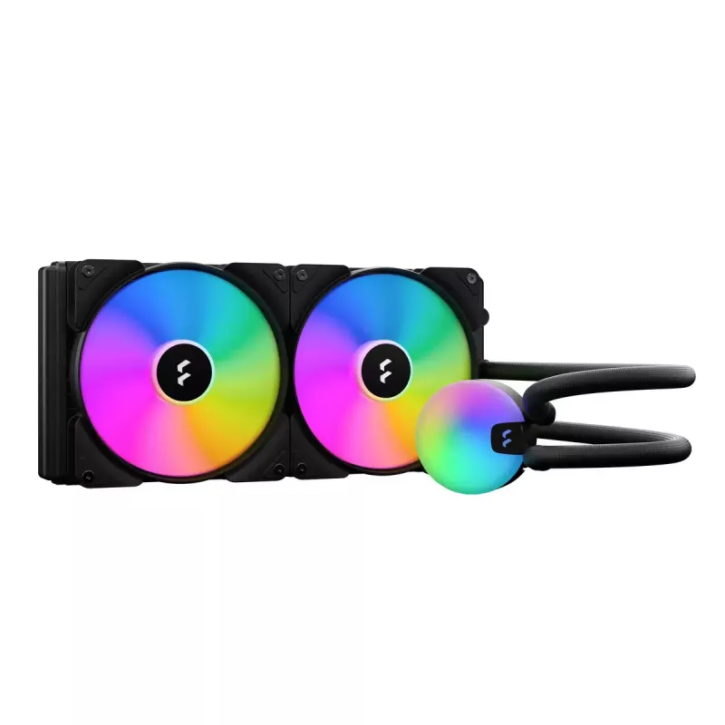 All-in-one liquid CPU cooler Fractal Design Lumen S28 v2 RGB — 140 mm fans, 500–1700 RPM, Czarny