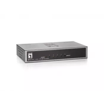 LevelOne 5-portowy przełącznik Fast Ethernet, 1 x SC światłowód wielomodowy
