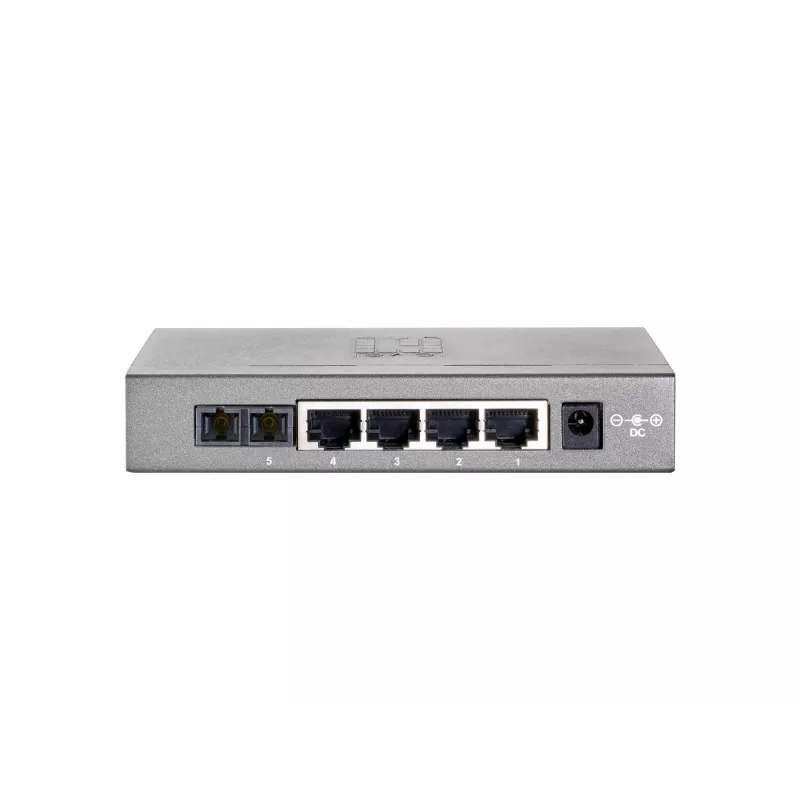 LevelOne 5-portowy przełącznik Fast Ethernet, 1 x SC światłowód wielomodowy