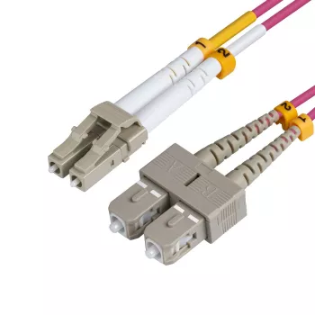 Microconnect FIB4220005P kabel InfiniBand/światłowodowy 0,5 m LC SC fioletowy