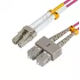 Microconnect FIB422003P kabel InfiniBand/światłowodowy 3 m LC SC fioletowy