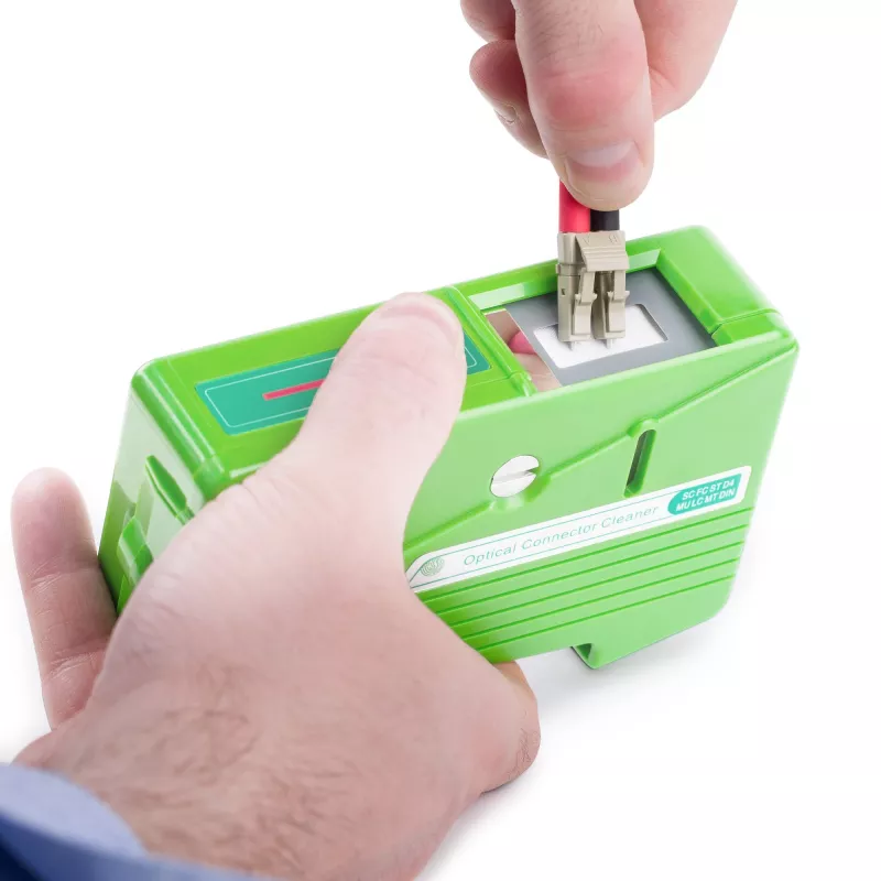 StarTech.com Fiber Optic Cleaner, kaseta czyszcząca do złączy światłowodowych, czyścik do światłowodów LC, czyścik do kabli światłowodowych, do kabli optycznych LC/SC/ST/FC