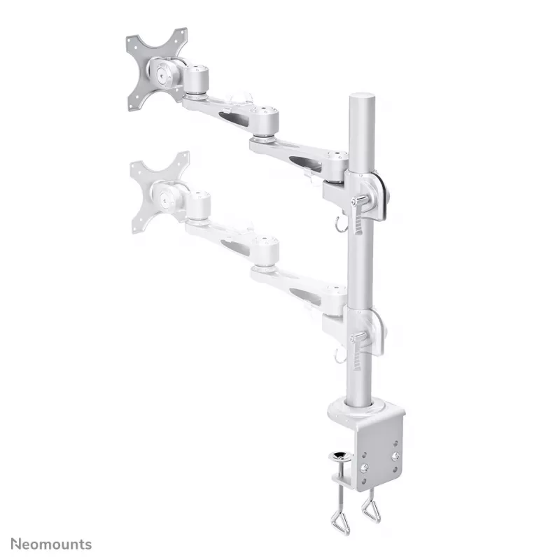 Neomounts FPMA-D935 Ramię do monitora 10-30 cali, zacisk, 10 kg, 25,4 cm (10 cali), 76,2 cm (30 cali), 100 x 100 mm, srebrny
