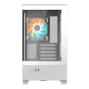 Obudowa PC GIGABYTE C201 PANORAMIC ICE - Mid Tower, m-ATX, wsparcie dla chłodnicy 360 mm, 3 fabrycznie zamontowane wentylatory, USB 3.0, obsługa RGB Fusion