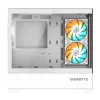 Obudowa PC GIGABYTE C201 PANORAMIC ICE - Mid Tower, m-ATX, wsparcie dla chłodnicy 360 mm, 3 fabrycznie zamontowane wentylatory, USB 3.0, obsługa RGB Fusion