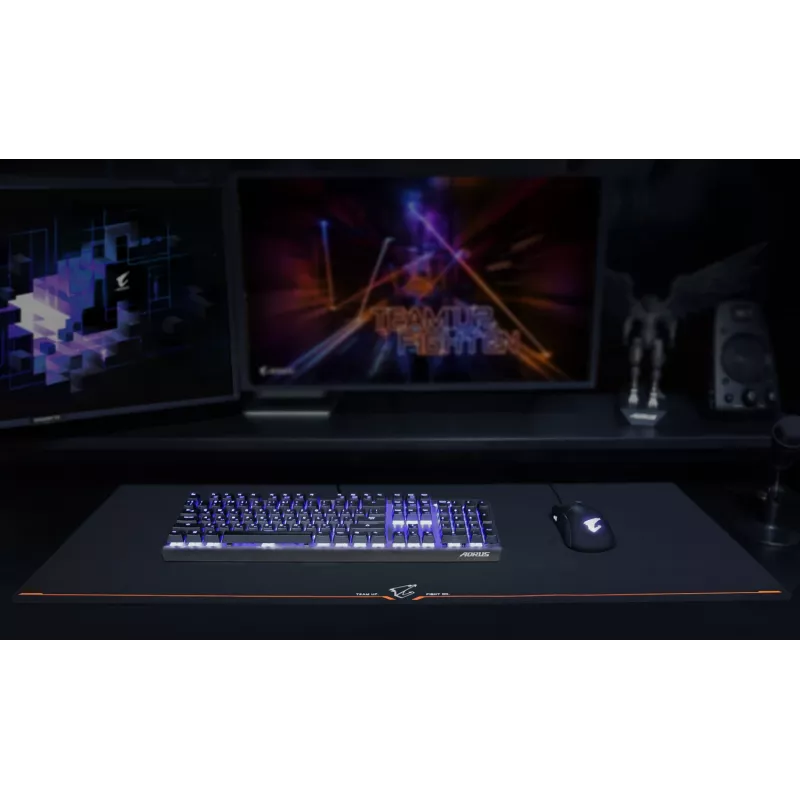 Podkładka pod mysz gamingowa GIGABYTE AMP900 Czarna, Pomarańczowa