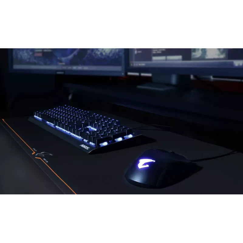 Podkładka pod mysz gamingowa GIGABYTE AMP900 Czarna, Pomarańczowa