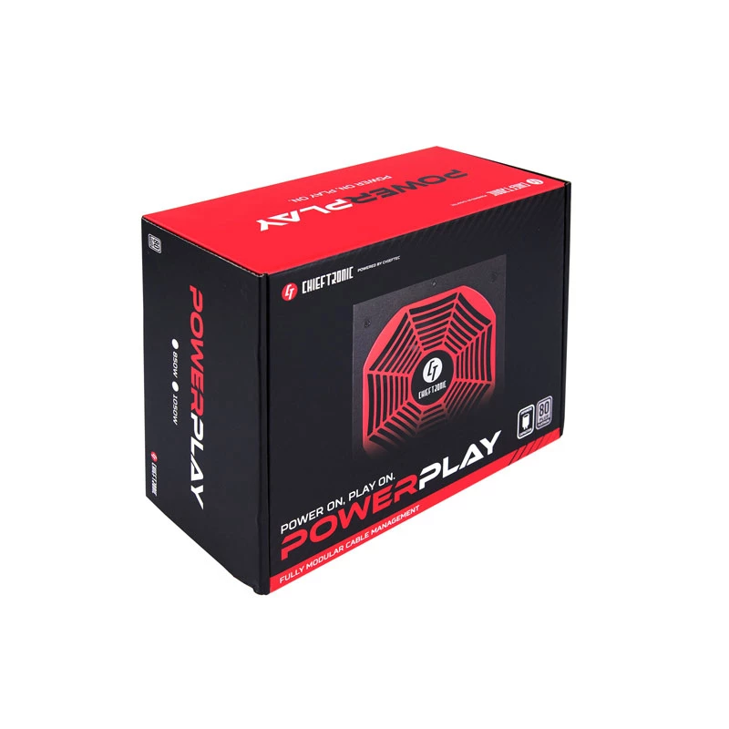 Chieftec PowerPlay zasilacz 850 W 20+4 pin ATX PS/2 Czarny, Czerwony
