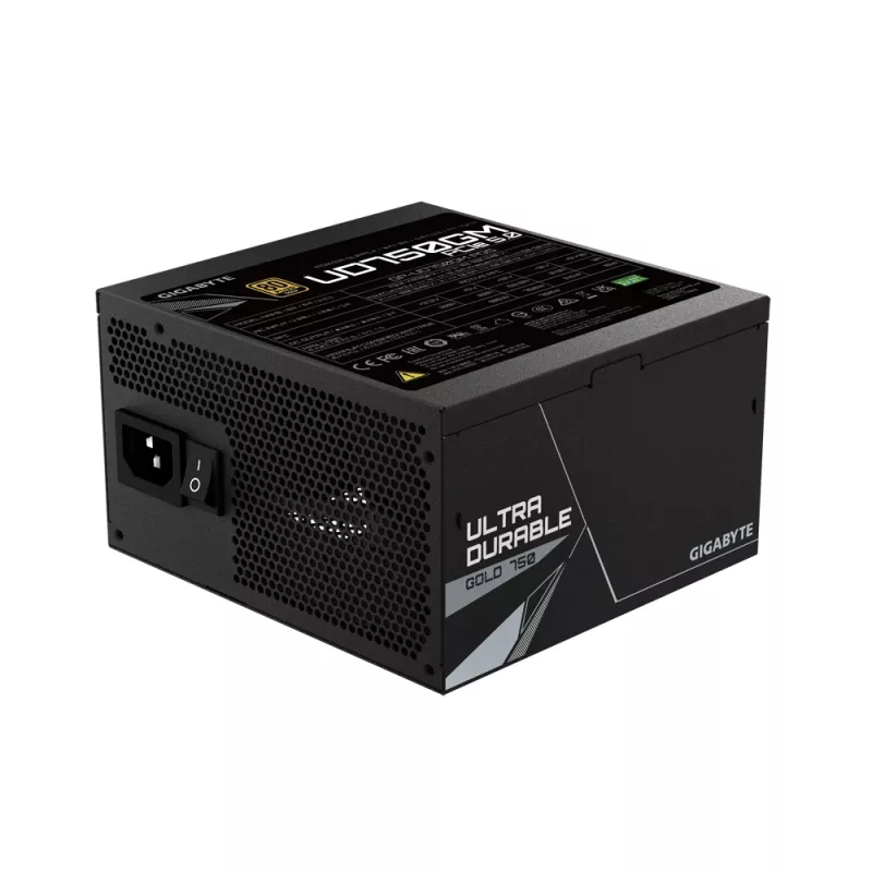 GIGABYTE UD750GM PG5 zasilacz 750 W 20+4 pin ATX ATX Czarny