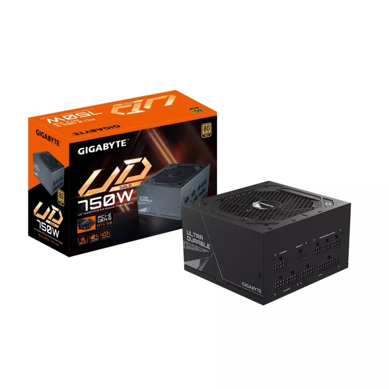 GIGABYTE UD750GM PG5 zasilacz 750 W 20+4 pin ATX ATX Czarny