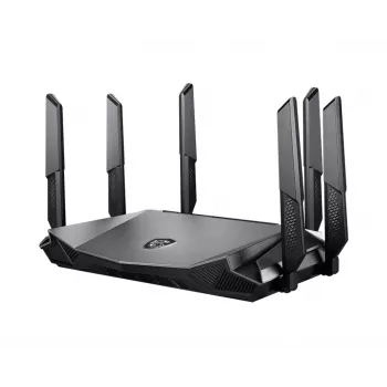MSI RadiX AX6600 WiFi 6 Trójzakresowy router bezprzewodowy Gigabit Ethernet Trójzakresowy (2.4 GHz / 5 GHz / 5 GHz) Czarny