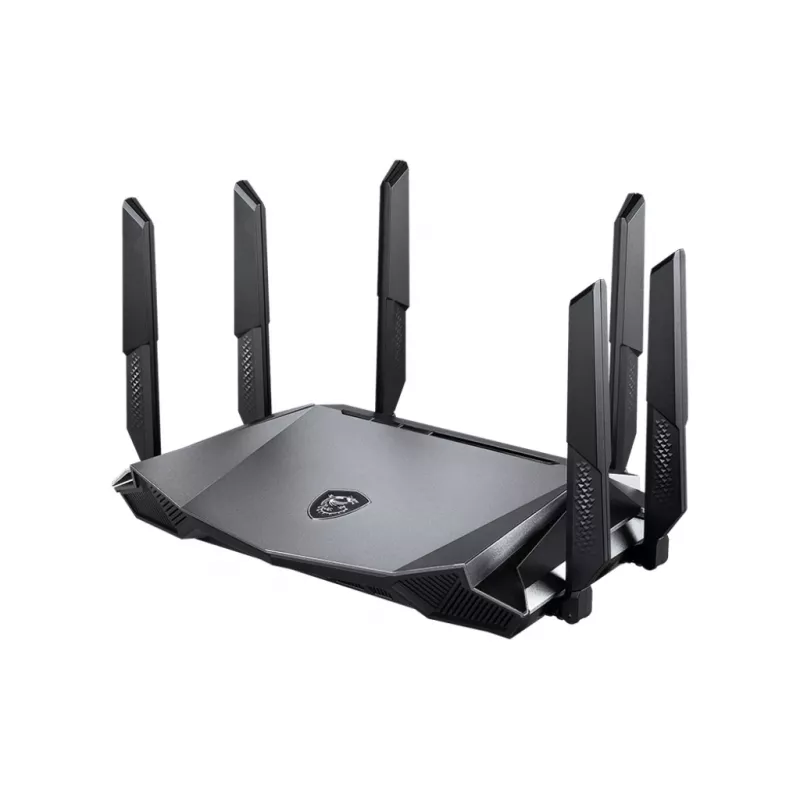 MSI RadiX AX6600 WiFi 6 Trójzakresowy router bezprzewodowy Gigabit Ethernet Trójzakresowy (2.4 GHz / 5 GHz / 5 GHz) Czarny