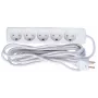 Przedłużacz zasilający Microconnect GRU0055WDK 5m 5 gniazd AC Wewnętrzny Biały