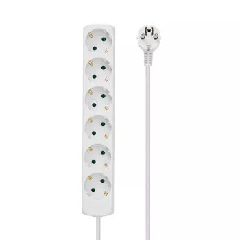 Microconnect GRU0065WA przedłużacz zasilający 5 m 6 gniazd AC Biały