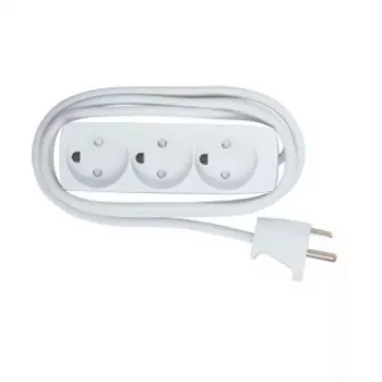 Microconnect GRU035WDK przedłużacz zasilający 5 m 3 gniazda AC Wewnętrzny Biały