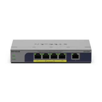 Niezarządzalny 5-portowy przełącznik PoE Netgear GS105P 1Gb Ethernet z Power over Ethernet (GS105P-300EUS)