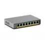 NETGEAR GS108EPP Niezarządzalny przełącznik Gigabit Ethernet (10/100/1000) Power over Ethernet (PoE) do montażu na biurku/ścianie Szary