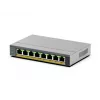 NETGEAR GS108EPP Niezarządzalny przełącznik Gigabit Ethernet (10/100/1000) Power over Ethernet (PoE) do montażu na biurku/ścianie Szary