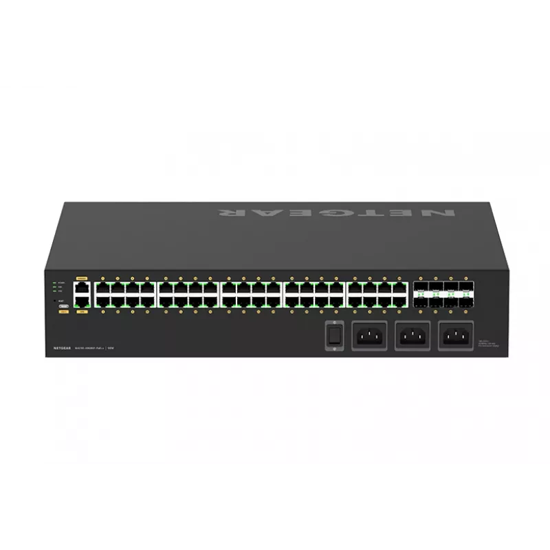 NETGEAR M4250-40G8XF-PoE++ zarządzalny przełącznik L2/L3 Gigabit Ethernet (10/100/1000) Power over Ethernet (PoE) 2U czarny