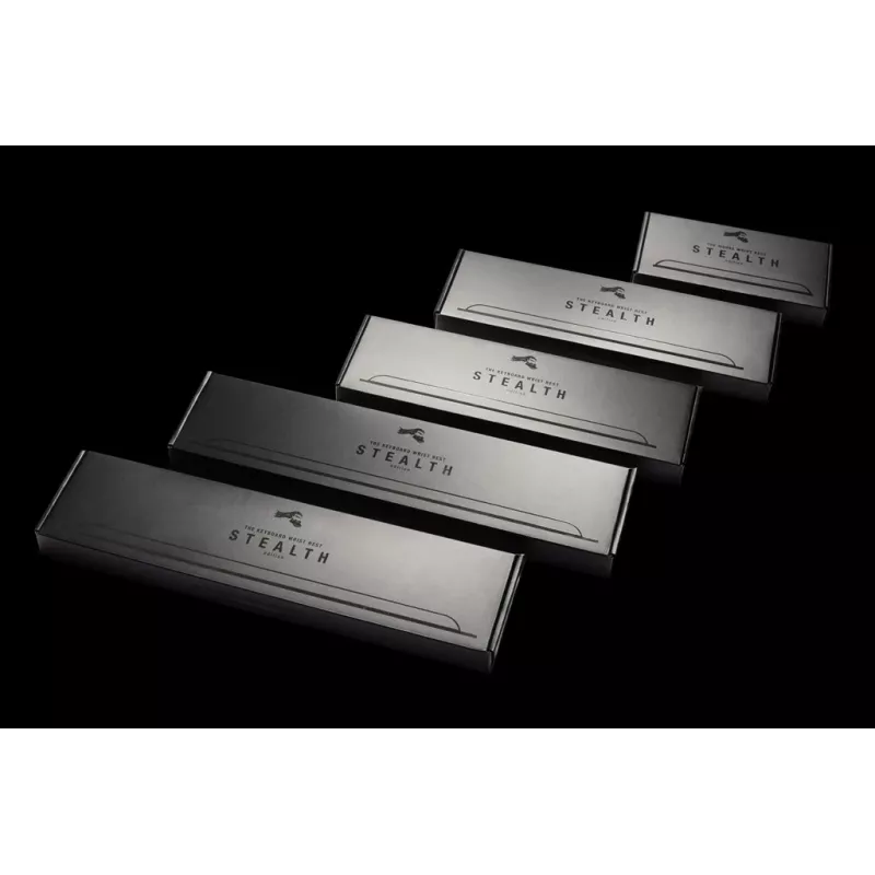 Podpórka pod nadgarstki GLORIOUS GSW-100-STEALTH — piankowa, czarna, 430×100×13 mm
