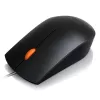 Przewodowa mysz optyczna USB Type-A symetryczna Lenovo GX30M39704 — 1600 DPI, 3 przyciski, kabel 1,8 m, czarna