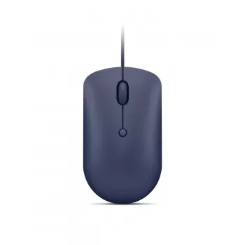 Przewodowa mysz optyczna USB-C Lenovo GY51D20878, symetryczna, 2400 DPI, 4 przyciski, niebieska