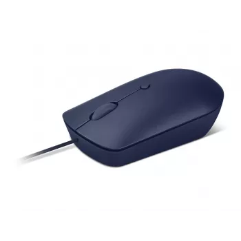 Przewodowa mysz optyczna USB-C Lenovo GY51D20878, symetryczna, 2400 DPI, 4 przyciski, niebieska