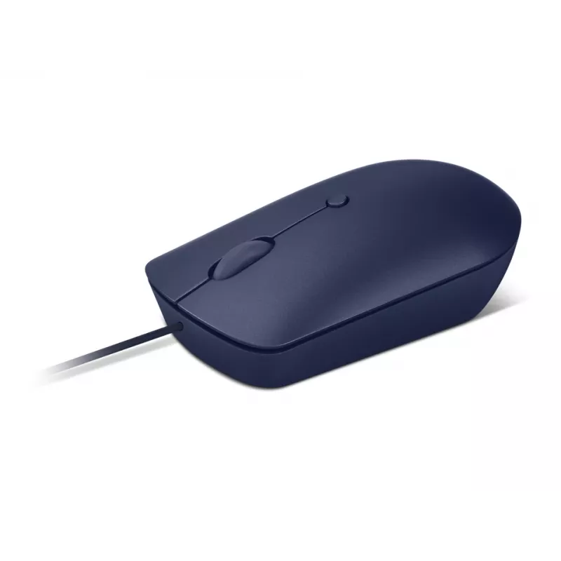 Przewodowa mysz optyczna USB-C Lenovo GY51D20878, symetryczna, 2400 DPI, 4 przyciski, niebieska