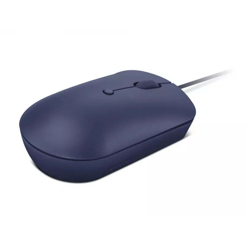 Przewodowa mysz optyczna USB-C Lenovo GY51D20878, symetryczna, 2400 DPI, 4 przyciski, niebieska