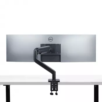 StarTech.com Uchwyt Biurkowy do Monitora do 49-calowych Zakrzywionych Ekranów Ultrawide 32:9, Ramię Sprężynowe Mechaniczne, Zacisk C/Przepust, Regulacja Beznarzędziowa, Maks. 44 funty/20 kg