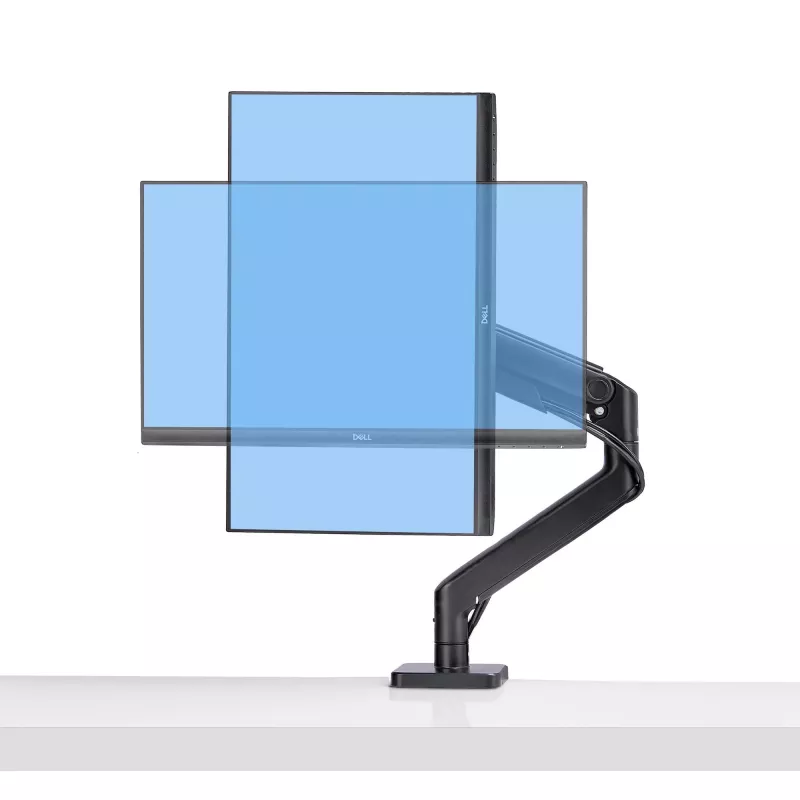StarTech.com Uchwyt Biurkowy do Monitora do 49-calowych Zakrzywionych Ekranów Ultrawide 32:9, Ramię Sprężynowe Mechaniczne, Zacisk C/Przepust, Regulacja Beznarzędziowa, Maks. 44 funty/20 kg