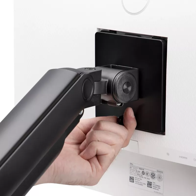 StarTech.com Uchwyt Biurkowy do Monitora do 49-calowych Zakrzywionych Ekranów Ultrawide 32:9, Ramię Sprężynowe Mechaniczne, Zacisk C/Przepust, Regulacja Beznarzędziowa, Maks. 44 funty/20 kg