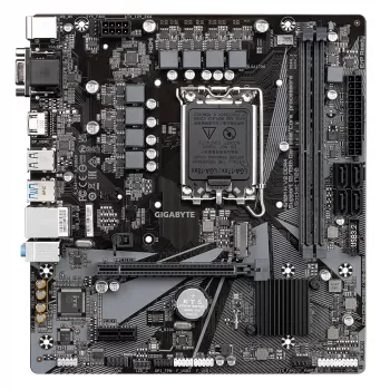 Płyta główna GIGABYTE H610M H V2 DDR4 - obsługuje procesory Intel Core 14. generacji, 6+1+1 hybrydowy cyfrowy VRM, do 3200MHz DDR4 (OC), 1xPCIe 3.0 M.2, GbE LAN, USB 3.2 Gen 1