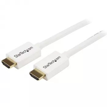 StarTech.com Kabel HDMI CL3 do montażu w ścianie 3 m / 10 ft z Ethernetem – Ultra HD HDMI 1.4, 4K 30 Hz, 10.2 Gbps, 30 AWG, biały