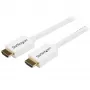 StarTech.com Kabel HDMI CL3 do montażu w ścianie 3 m / 10 ft z Ethernetem – Ultra HD HDMI 1.4, 4K 30 Hz, 10.2 Gbps, 30 AWG, biały