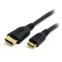 StarTech.com 1m Mini HDMI do HDMI kabel z Ethernetem - 4K 30Hz High Speed Mini HDMI do HDMI adapter kablowy - Mini HDMI urządzenie typu C do monitora/wyświetlacza HDMI - Wytrzymały przewód konwertera wideo