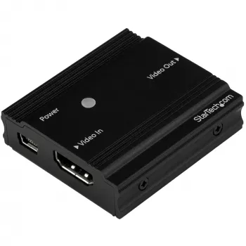 StarTech.com HDMI Signal Booster - Przedłużacz HDMI - 4K 60Hz, 3840 x 2160 pikseli, wzmacniacz AV, 35 m, Czarny, HDCP